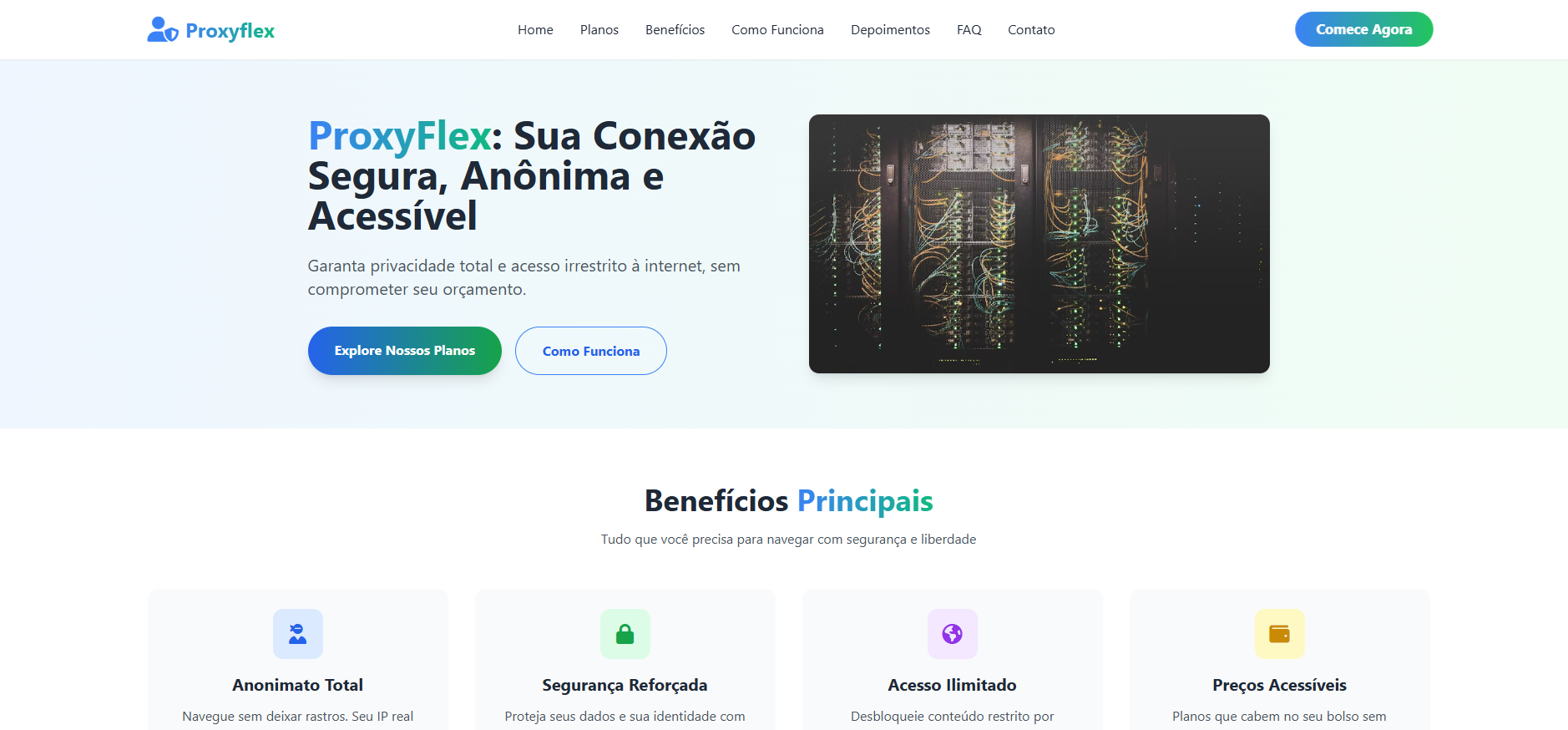 Landing page para curso online de marketing digital com elementos visuais atraentes