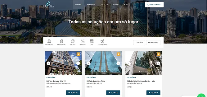 Landing page para curso online de marketing digital com elementos visuais atraentes